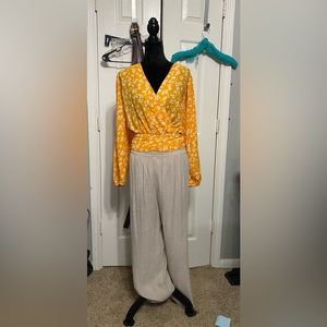 NWT Lane Bryant crop crossover top